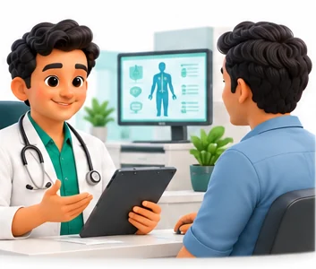 Consult and prescribe