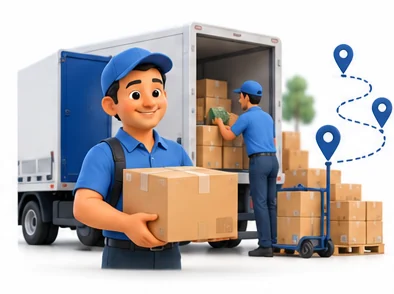 Deliver on route