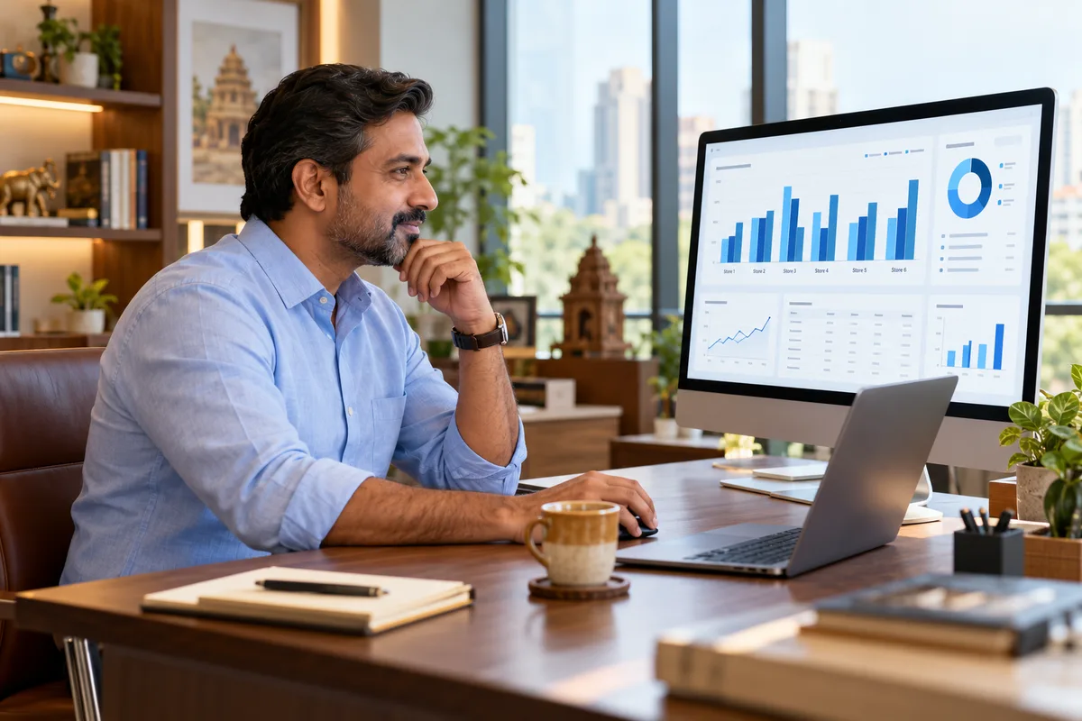 Multi-branch and multi-store management software