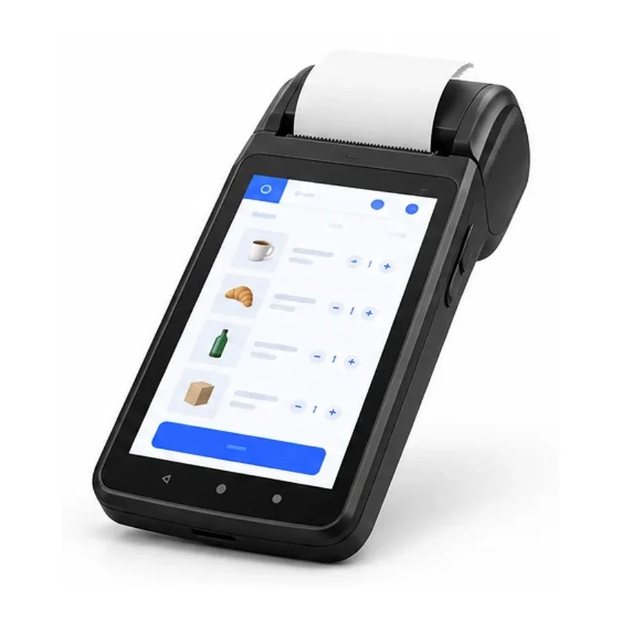 Android POS terminal with built-in printer